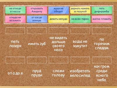 Фразеологизмы-синонимы