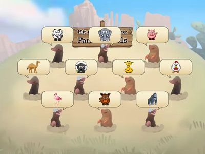 Zoo Animals - Whack-A-Mole - K3