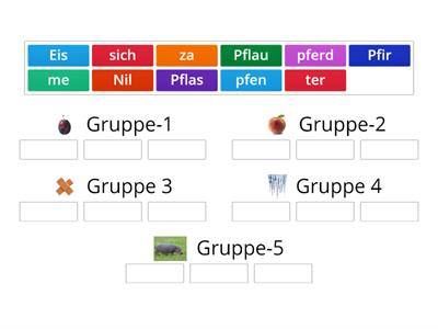 Pf pf- Wörter- Welche Silben gehören zusammen?