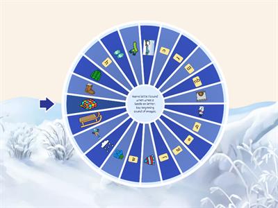 Winter Fun Phonics Wheel 