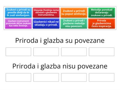 Priroda i glazba su/nisu povezane