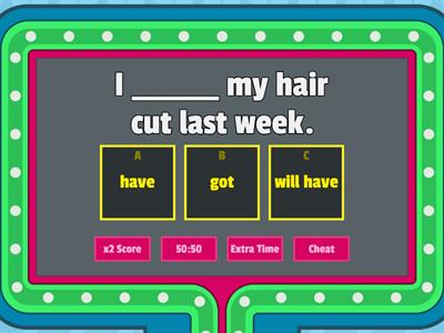 ME3 Unit 7 - Language Toolkit 1 - Have/get something done