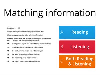 IELTS R&L (Task types)