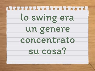 domande flash sul jazz