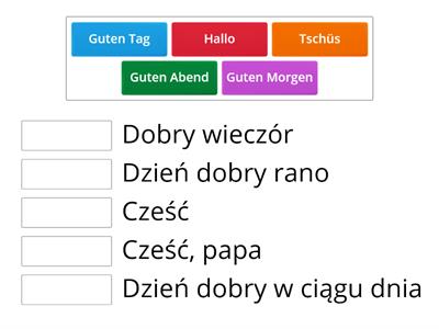 Begrüßen und Verabschieden