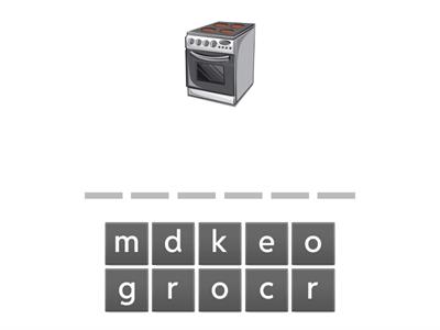 Spell the word: Live Beat 1 - Parts of the House