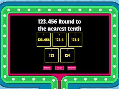 Mixed rounding decimals and whole numbers