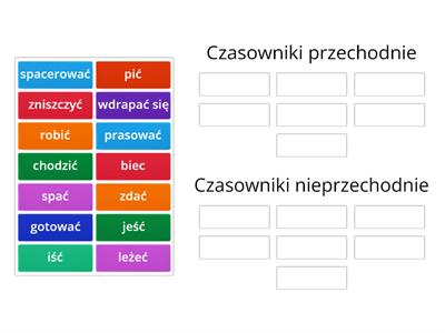 Czasowniki przechodnie i nieprzechodnie