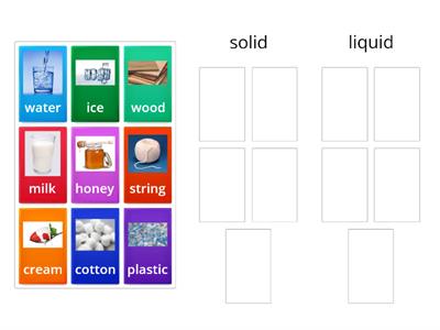 Group sort solid liquid