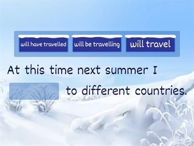 Future continuous and future perfect