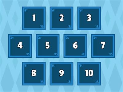 Number words 1-10