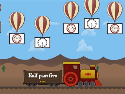 Telling the time with clock faces