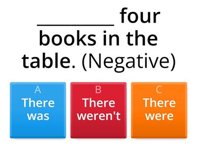 6. There was/ There were