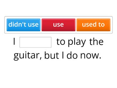 Used to pre intermediate