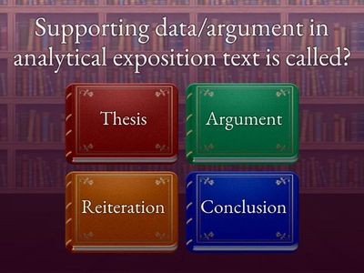  ANALYTICAL EXPOSITION QUIZ