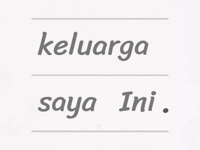 K8 - Keluarga Saya Revision (all sentence structures)