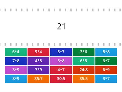 Таблица умножения