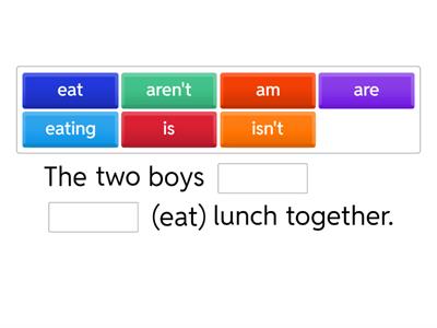 Present Continuous (affirmative) A2