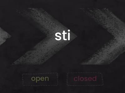 Open & Closed Nonsense Syllables