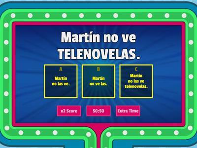 PRONOMBRES DE OBJETO DIRECTO - INDIRECTO