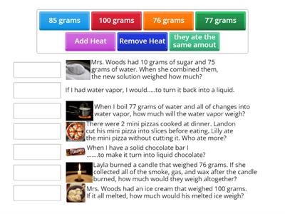 Conservation of Mass/Matter