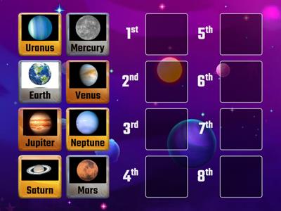 Planets by Size (smallest to largest)