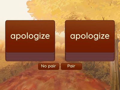 Lesson 117 (c /s/, g /j/) Pair or No Pair Game