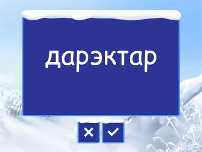 Правапіс галосных. Слоўнікавыя словы