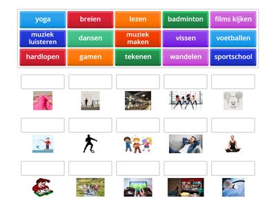 Werkend Nederlands thema 3 hobbies