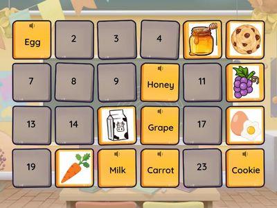 MEMORY GAME _ FOODS