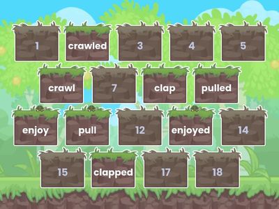 Matching Pairs - Past Tense Regular Verbs 