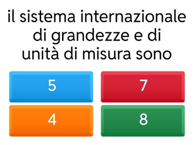 quiz su scienze scuola secondaria