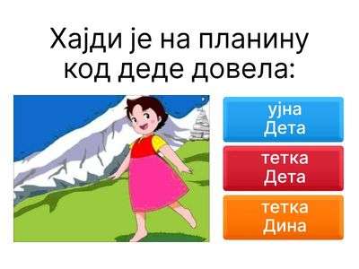  ХАЈДИ - лектира