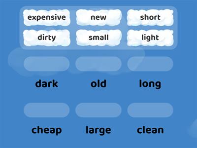 KEY adjectives and their opposites 