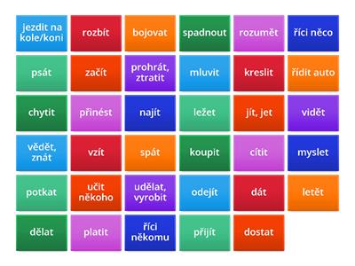 Irregular verbs 1 for practice (including audio)