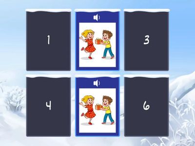 I give you a gift./ I receive a gift./ Thank you.