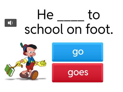 Present simple affermative (2 risposte)