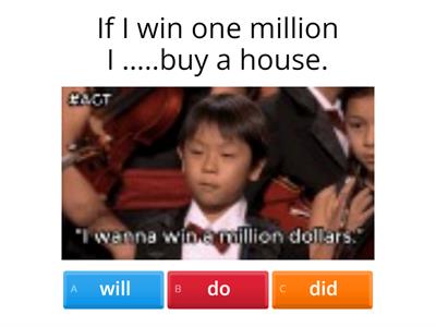 Conditionals type 0, 1 and 2