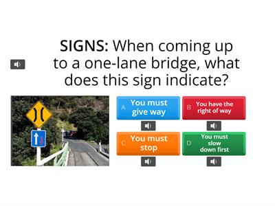 AA ROAD CODE TEST 12