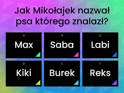 Test z lektury Mikołajek