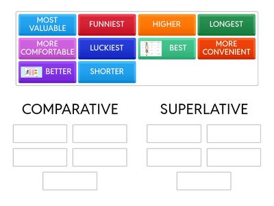 SORT COMPARATIVE AND SUPERLATIVE FORMS