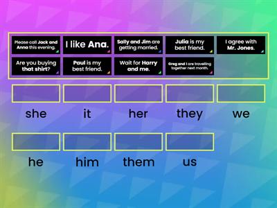 Subject and Object Pronouns
