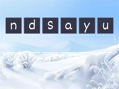 Days of the Week Spelling