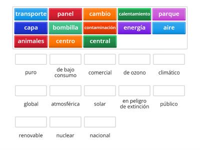 Medio ambiente - empareja