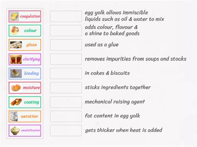 functions of eggs