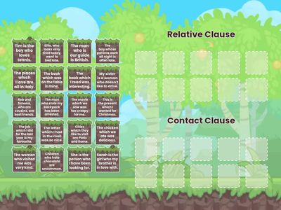 Decide which Sentence is a Contact Clause. Where can the Relative Pronoun be left out?