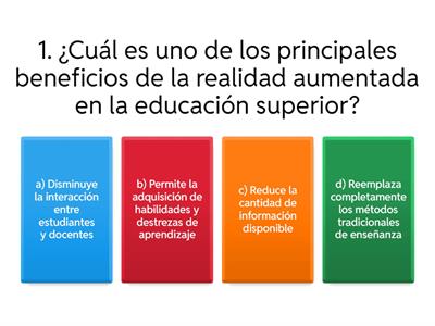 Realidad aumentada en la educación superior: posibilidades y desafíos