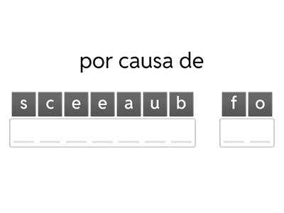 Linking Words: expressing cause and effect