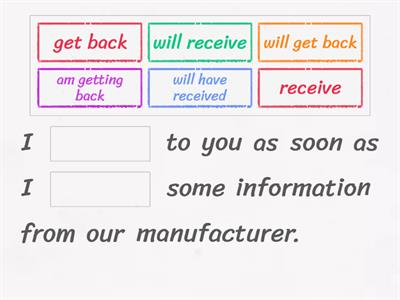 Future tenses and future time expressions - quiz