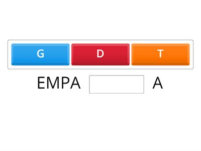 Letra em falta D / T / G